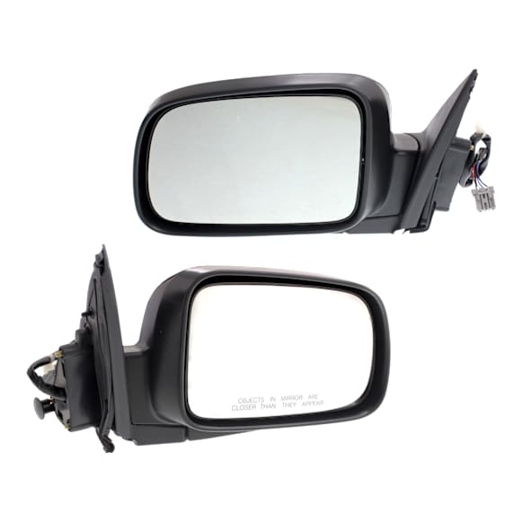 Driver and Passenger Side Mirror, Power Adjust, Heated, Manual Folding, Paintable, No Signal Light, No Memory, No Puddle Light, No Auto-Dim, No Blind Spot Feature