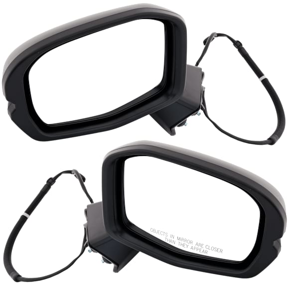 Driver and Passenger Side Mirror, Power Adjust, Non-Heated, Manual Folding, Paintable, In-housing Signal Light, No Memory, No Puddle Light, No Auto-Dim, No Blind Spot Feature