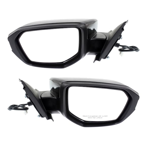 Driver and Passenger Side Mirrors, Power Adjust, Manual Folding, Passenger side - Non-Heated; Driver side - Heated, Paintable, No Signal Light, No Memory, No Auto-Dimming