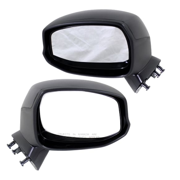 Driver and Passenger Side Non-Towing Mirrors, Manual Adjust, Manual Folding, Non-Heated, Textured Black, No Signal Light, No Memory, No Puddle Light, No Auto-Dimming