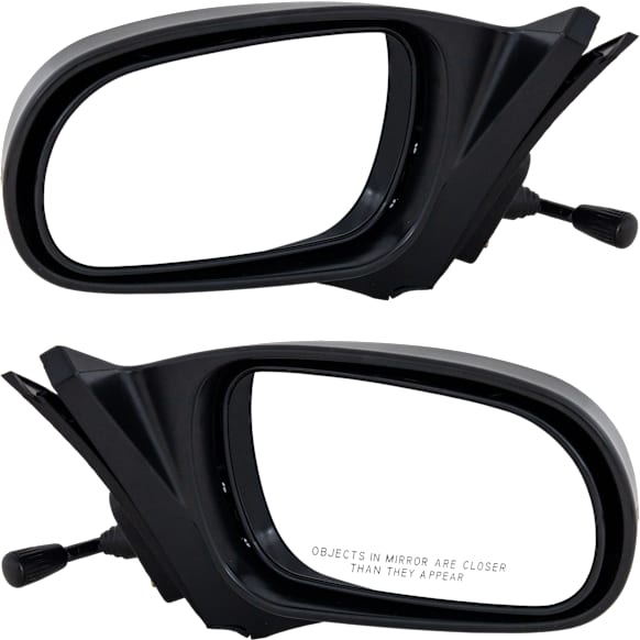 Driver and Passenger Side Mirror, Manual Adjust, Non-Heated, Non-Folding, Textured Black, No Signal Light, Without Memory Recall, No Puddle Light, No Auto-Dimming, No Blind Spot Feature