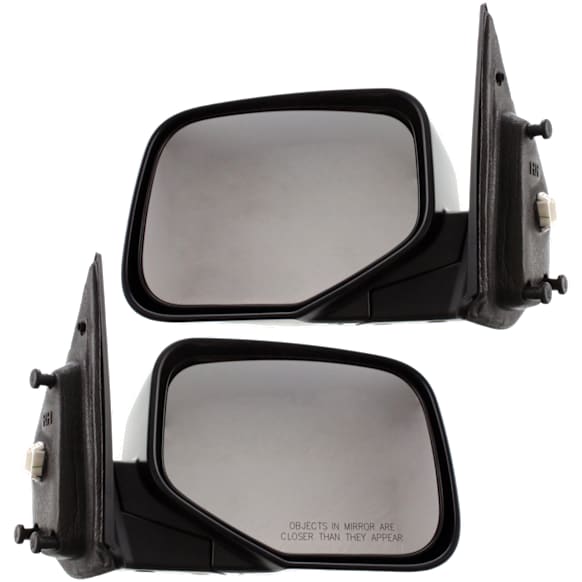 Driver and Passenger Side Mirror, Power Adjust, Non-Heated, Manual Folding, Textured Black, No Signal Light, Without Memory Recall, No Puddle Light, No Auto-Dimming, No Blind Spot Feature