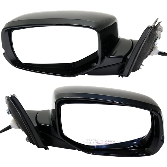 Driver and Passenger Side Mirrors, Power Adjust, Manual Folding, Heated, Paintable, In-housing Signal Light, No Memory, No Puddle Light, No Auto-Dimming, No Blind Spot Feature