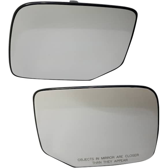 Driver and Passenger Side Mirror Glass, Heated, No Blind Spot Feature, Backing Plate Included