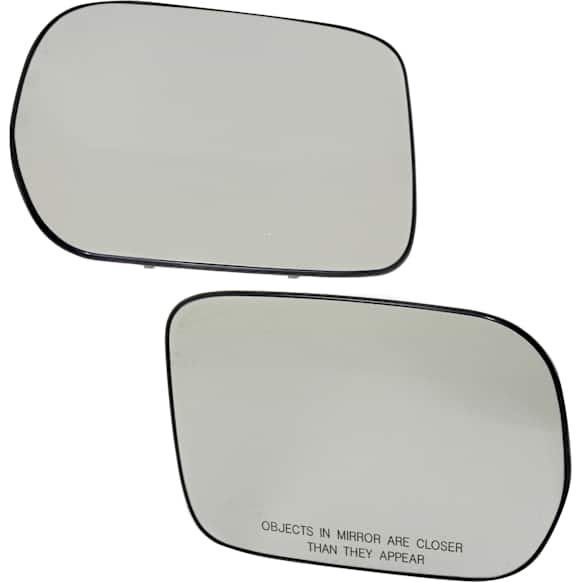 Driver and Passenger Side Mirror Glass, Heated, No Blind Spot Feature, Backing Plate Included