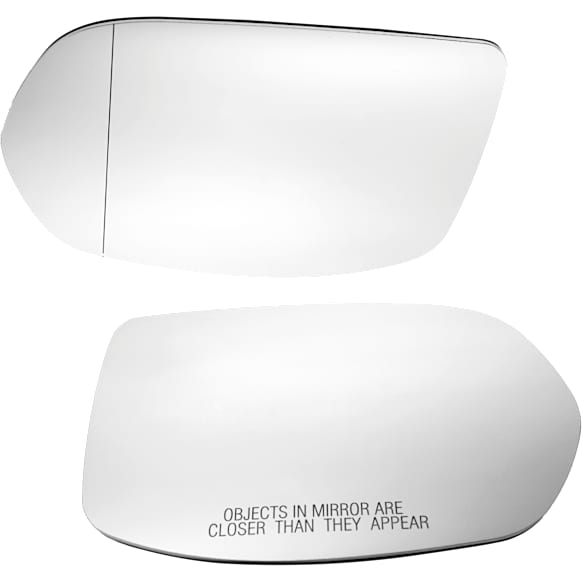 Driver and Passenger Side Mirror Glass, Heated, No Blind Spot Feature, Backing Plate Included