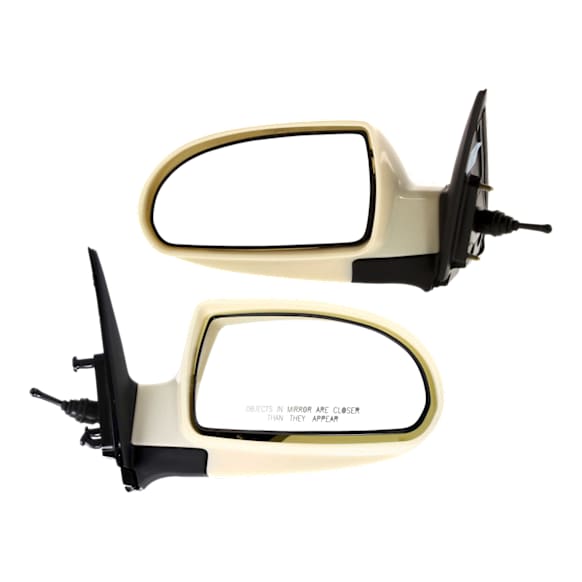 Driver and Passenger Side Mirror, Manual Adjust, Non-Heated, Manual Folding, Paintable, No Signal Light, No Memory, No Puddle Light, No Auto-Dim, No Blind Spot Feature
