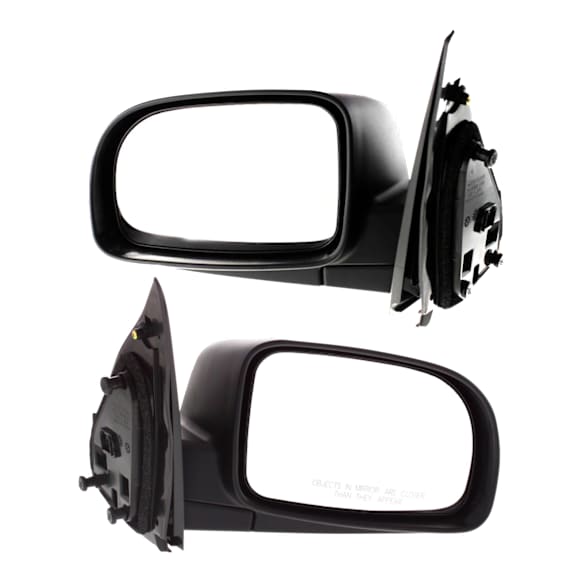 Driver and Passenger Side Mirror, Power Adjust, Non-Heated, Manual Folding, Textured Black, No Signal Light, No Memory, No Puddle Light, No Auto-Dim, No Blind Spot Feature