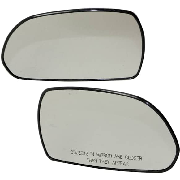 Driver and Passenger Side Mirror Glass, Non-Heated, No Blind Spot Feature, Backing Plate Included