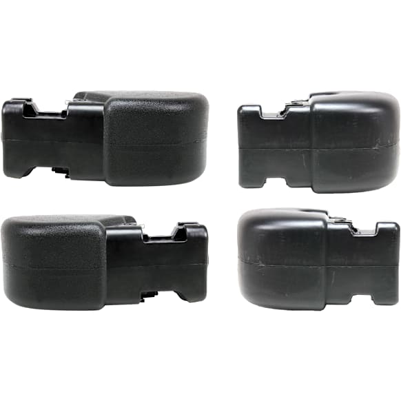 1997-2006 Jeep Wrangler - Front and Rear, Driver and Passenger Side Bumper End, Primed Plastic