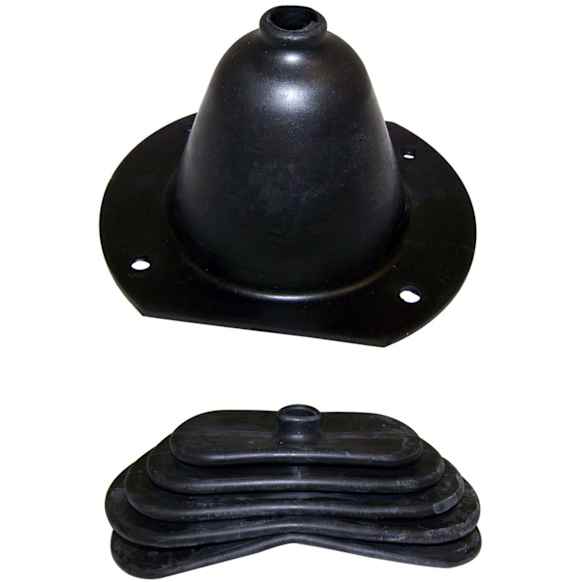 SET-J0948185 Shift Boot - Black, Rubber, Direct Fit, Set of 2
