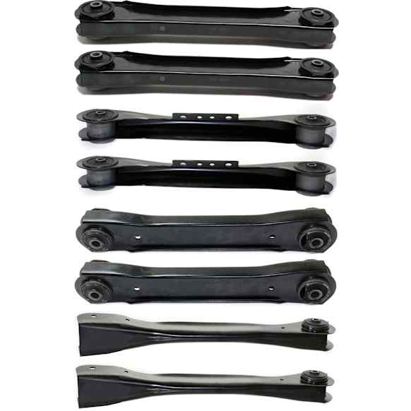 Front and Rear, Driver and Passenger Side, Upper and Lower Control Arms