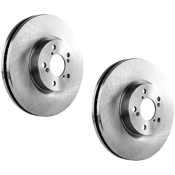 Front Brake Disc, Natural Finish, Plain Surface, Vented, 5 Lugs, 329.95 mm