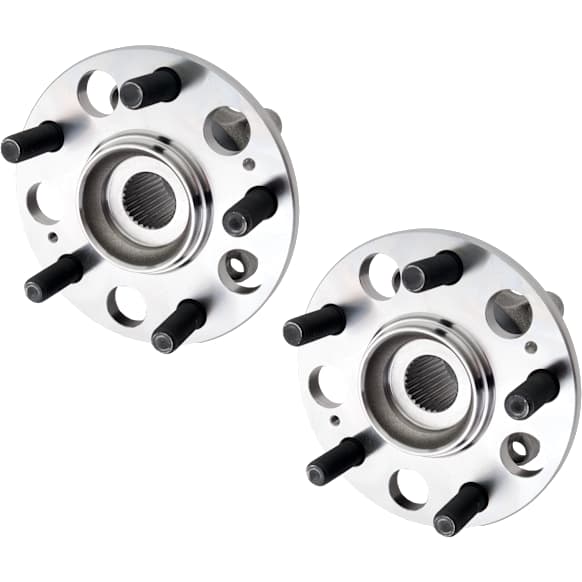 Front, Driver and Passenger Side Wheel Hub, 5 Lugs, With Bearing, AWD, 3.5L, 6Cyl