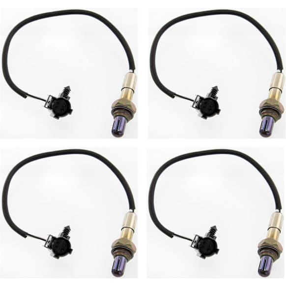 Before and After Catalytic Converter, Front and Rear Oxygen Sensors, 4-wire