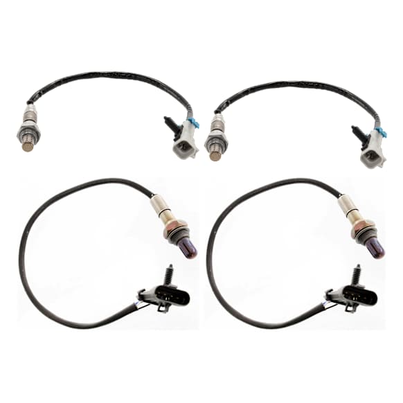 Before and After Catalytic Converter Oxygen Sensors, Set of 4, 4-Wire