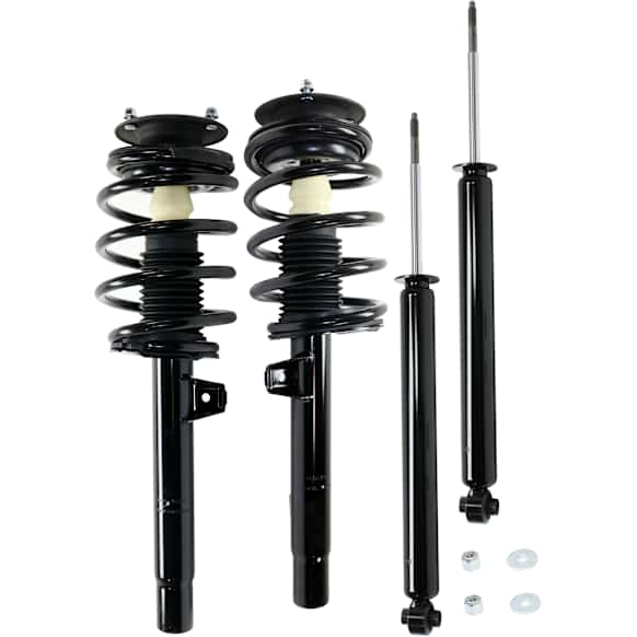 2005 BMW 325i Base - Front and Rear, Driver and Passenger Side, Shock and Fully Loaded Strut, Exc. M-Technik Susp.