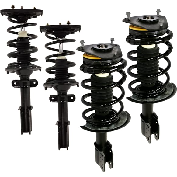 Front and Rear, Driver and Passenger Side Fully Loaded Strut