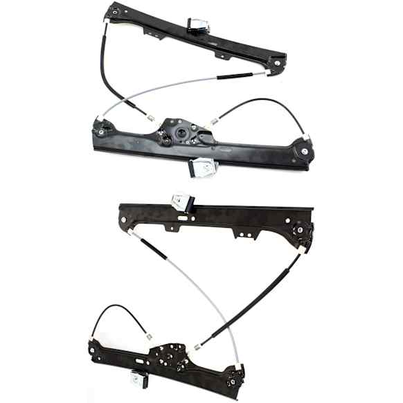 2006 BMW 550i - Front, Driver and Passenger Side Power Window Regulator, Without Motor