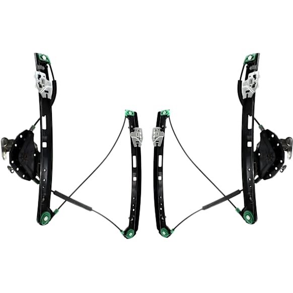 2003 BMW 330i - Front, Driver and Passenger Side Power Window Regulator, Without Motor