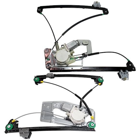 2003 BMW 530i - Front, Driver and Passenger Side Power Window Regulator, With Motor
