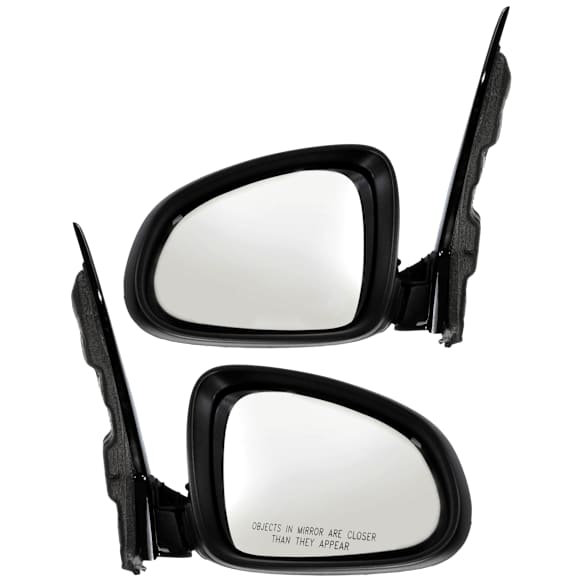 Driver and Passenger Side Mirrors, Power Adjust, Manual Folding, Non-Heated, Paintable, No Signal Light, No Memory, No Puddle Light, No Auto-Dimming, No Blind Spot Feature