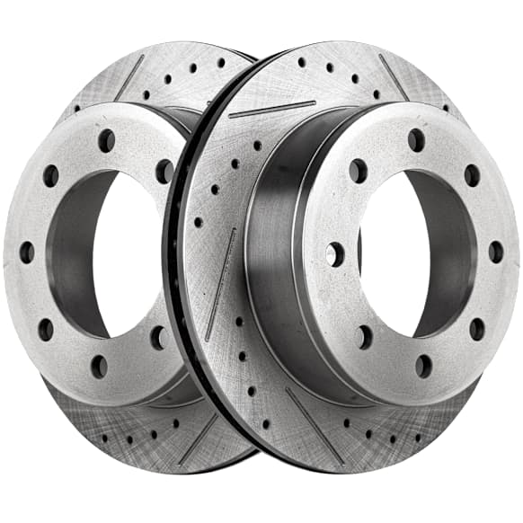 2008 GMC Savana 2500 - Rear Brake Disc, Natural Finish, Cross-drilled and Slotted, Vented, 8 Lugs, 329.95 mm, 6.6L 8Cyl