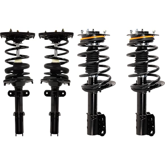 Front and Rear, Driver and Passenger Side Fully Loaded Strut, Except Police/Taxi Packages