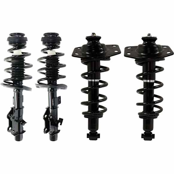 Front and Rear, Driver and Passenger Side Fully Loaded Strut, Coupe, RWD