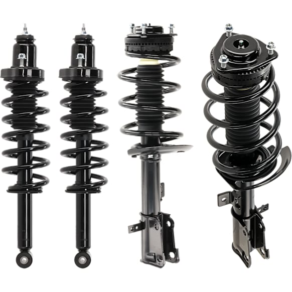 Front and Rear, Driver and Passenger Side, Fully Loaded Strut, 2.4L Engine