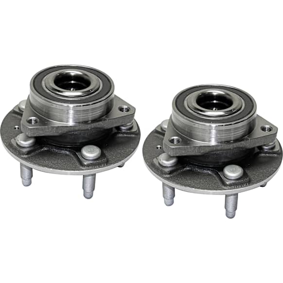 2-Wheel Set Front or Rear, Driver and Passenger Side Wheel Hub, 5 Lugs, With Bearing