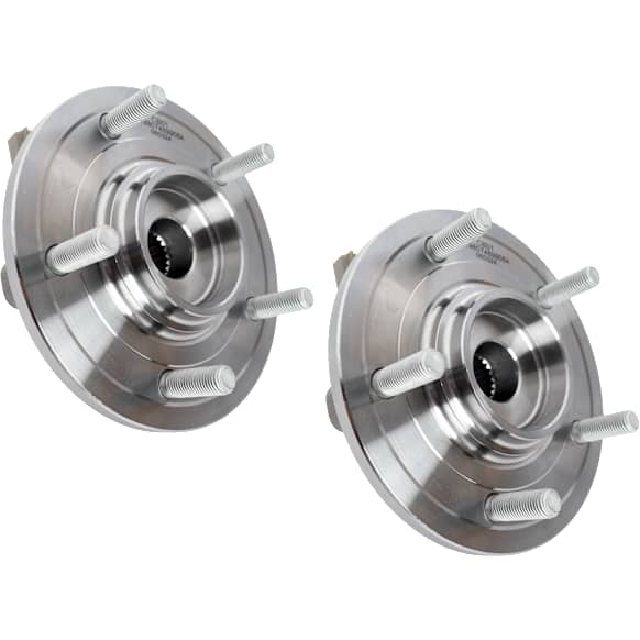 Rear, Driver and Passenger Side Wheel Hub, 5 Lugs, With Bearing, With Sensor