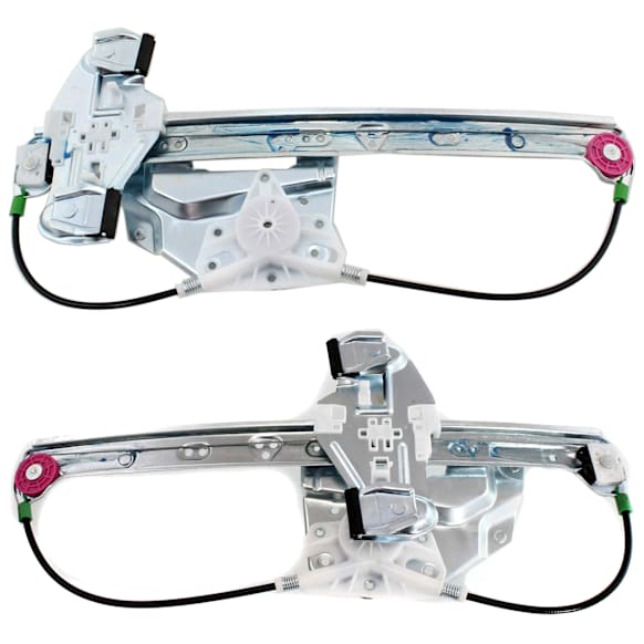 Rear, Driver and Passenger Side Power Window Regulator, Without Motor