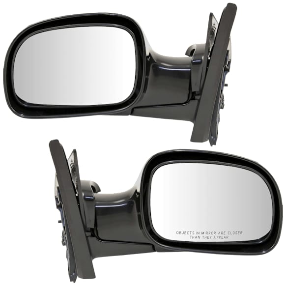 Driver and Passenger Side Mirrors, Manual Adjust, Manual Folding, Non-Heated, Paintable, No Signal Light, No Memory, No Puddle Light, No Auto-Dimming, No Blind Spot Feature