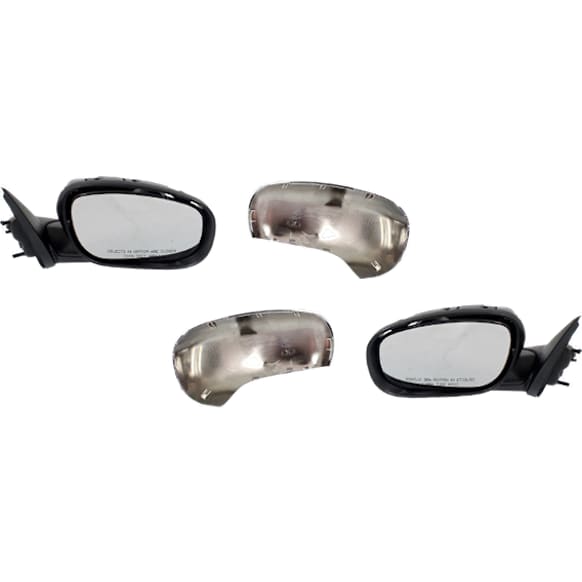 Driver and Passenger Side Mirrors, Power Adjust, Manual Folding, Heated, Chrome, No Signal Light, With memory, No Puddle Light, No Auto-Dimming, No Blind Spot Feature