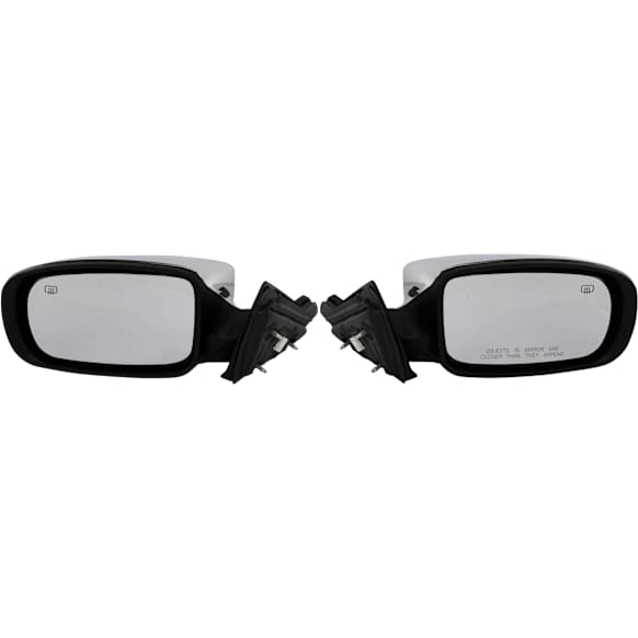 Driver and Passenger Side Mirrors, Power Adjust, Manual Folding, Heated, Chrome, No Signal Light, No Memory, No Puddle Light, No Auto-Dimming, No Blind Spot Feature, Convertible
