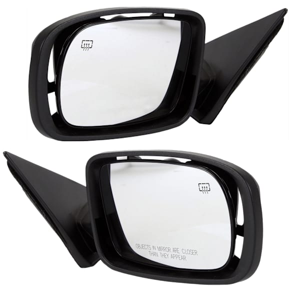 Convertible Driver and Passenger Side Mirror, Power Adjust, Heated, Manual Folding, Paintable, No Signal Light, No Memory, No Puddle Light, No Auto-Dim, No Blind Spot Feature