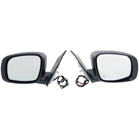 Driver and Passenger Side Mirror, Power Adjust, Heated, Power Folding, Paintable, No Signal Light, No Memory, No Puddle Light, No Auto-Dim, No Blind Spot Feature