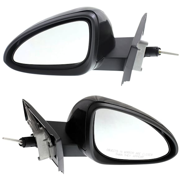 Driver and Passenger Side Mirror, Manual Adjust, Non-Heated, Manual Folding, Paintable, No Signal Light, No Memory, No Puddle Light, No Auto-Dim, No Blind Spot Feature