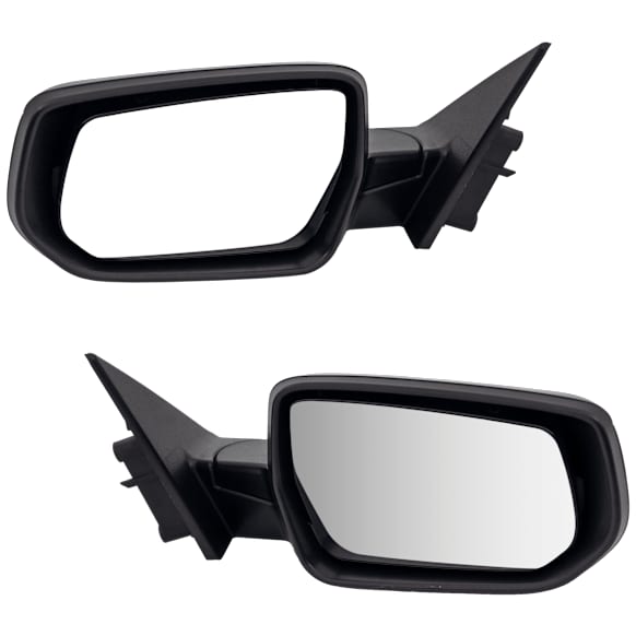 Driver and Passenger Side Mirrors, Power Adjust, Heated, Manual Folding, Paintable, With Blind Spot Detection in Glass, No Signal Light, No Memory, For Models Without Lane Change Assist