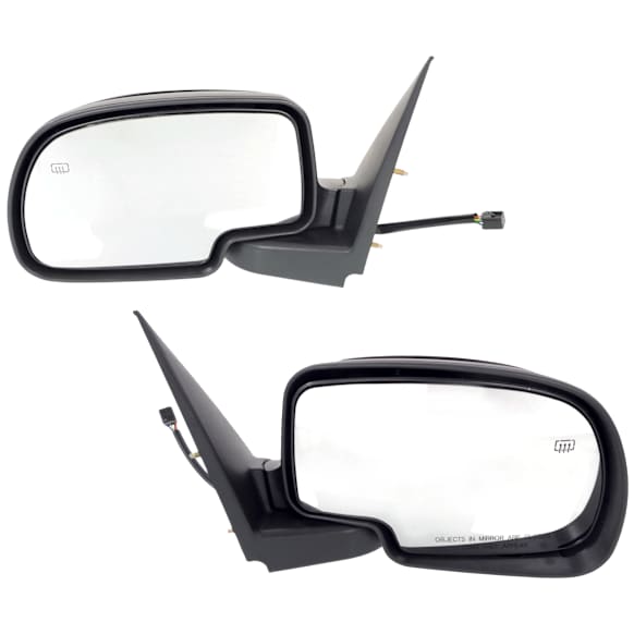 Driver and Passenger Side Mirror, Power Adjust, Heated, Manual Folding, Paintable, No Signal Light, No Memory, No Puddle Light, No Auto-Dim, No Blind Spot Feature