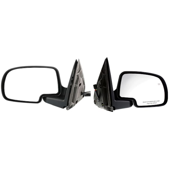 Driver and Passenger Side Mirror, Power Adjust, Heated, Manual Folding, Paintable, No Signal Light, No Memory, No Puddle Light, No Auto-Dim, No Blind Spot Feature