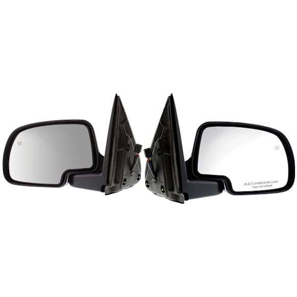 Driver and Passenger Side Mirror, Power Adjust, Heated, Manual Folding, Paintable, No Signal Light, No Memory, No Puddle Light, No Auto-Dim, No Blind Spot Feature