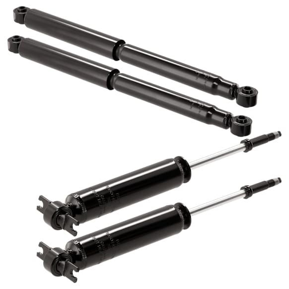 Front and Rear, Driver and Passenger Side Shocks, RWD