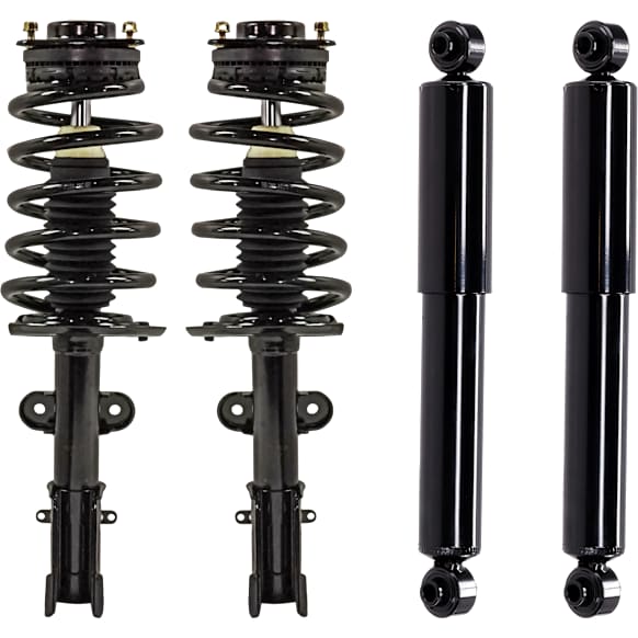 Front and Rear, Driver and Passenger Side Shock and Bare Strut