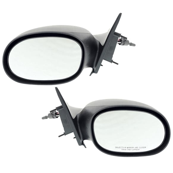 Driver and Passenger Side Mirrors, Manual Adjust, Non-Folding, Non-Heated, Paintable, No Signal Light, No Memory, No Puddle Light, No Auto-Dimming, No Blind Spot Feature
