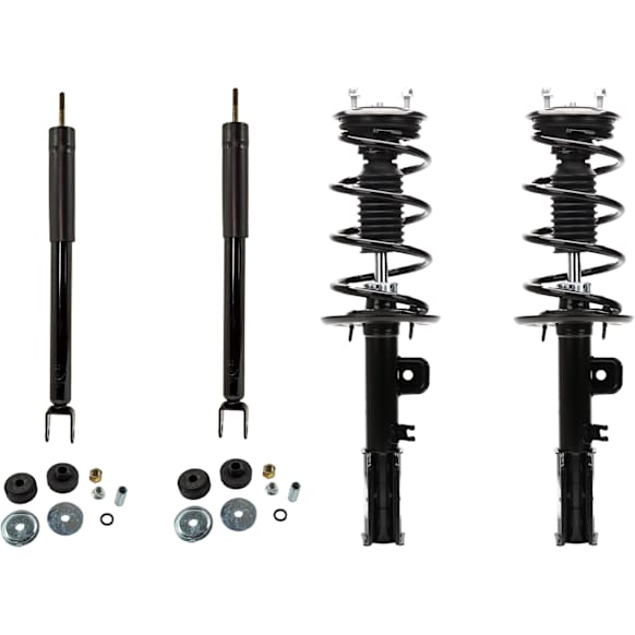 Front and Rear, Driver and Passenger Side Shock and Fully Loaded Strut, AWD