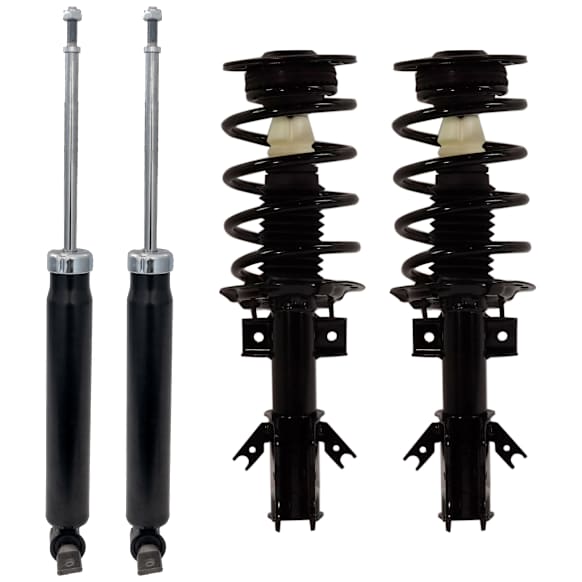 Front and Rear, Driver and Passenger Side Shock and Fully Loaded Strut