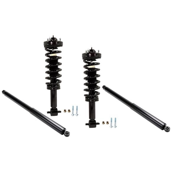 Front and Rear, Driver and Passenger Side Shock and Fully Loaded Struts, 4WD