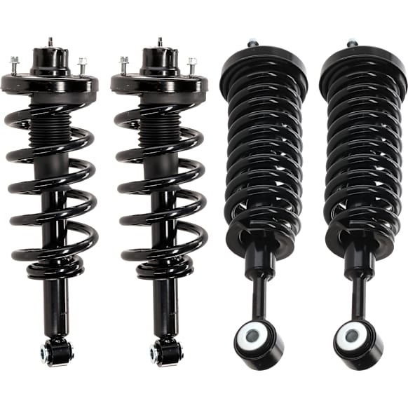 Front and Rear, Driver and Passenger Side Fully Loaded Strut